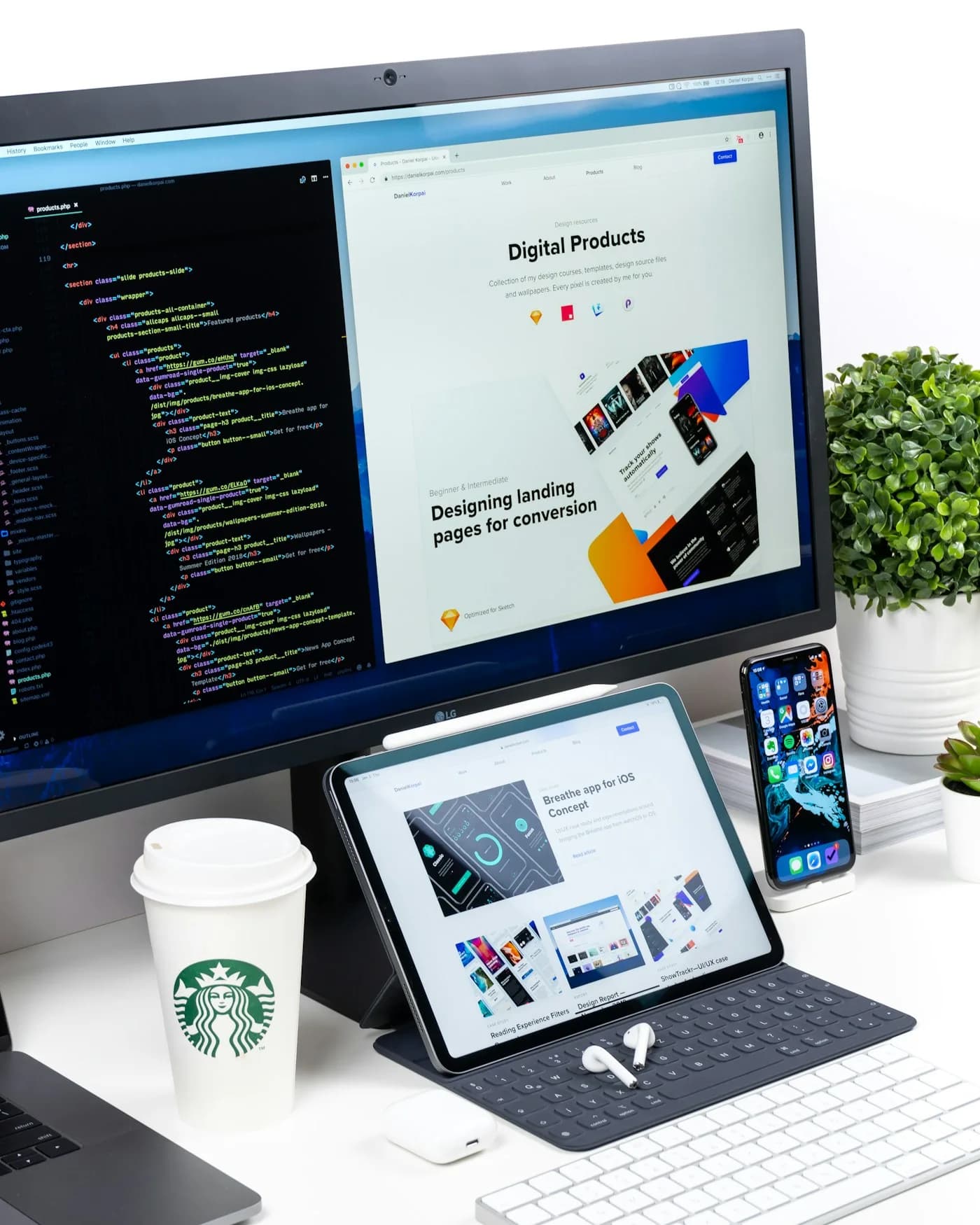 Custom website design and development